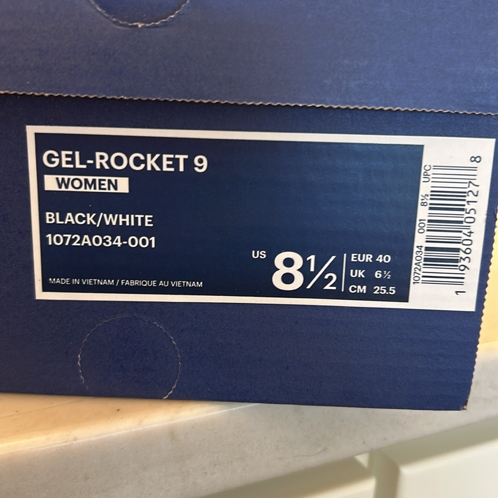ASICS WOMEN’S GEL-ROCKET 9 SHOES - Picture 7 of 7